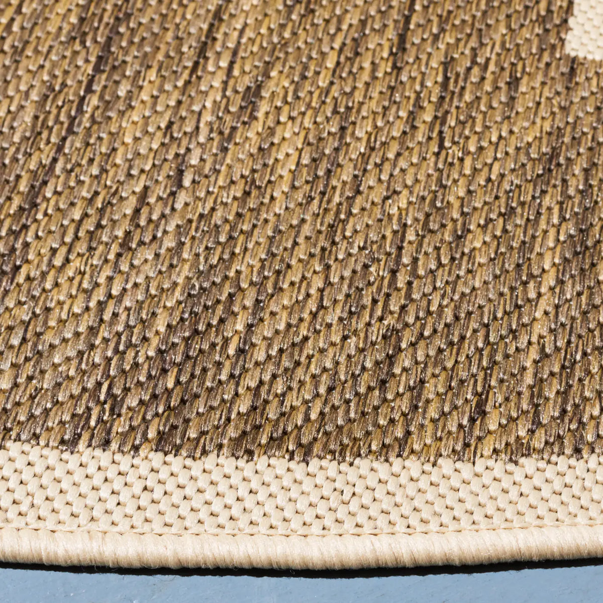 Safavieh Courtyard 5'-3" x 5'-3" Rug in Brown / Bone