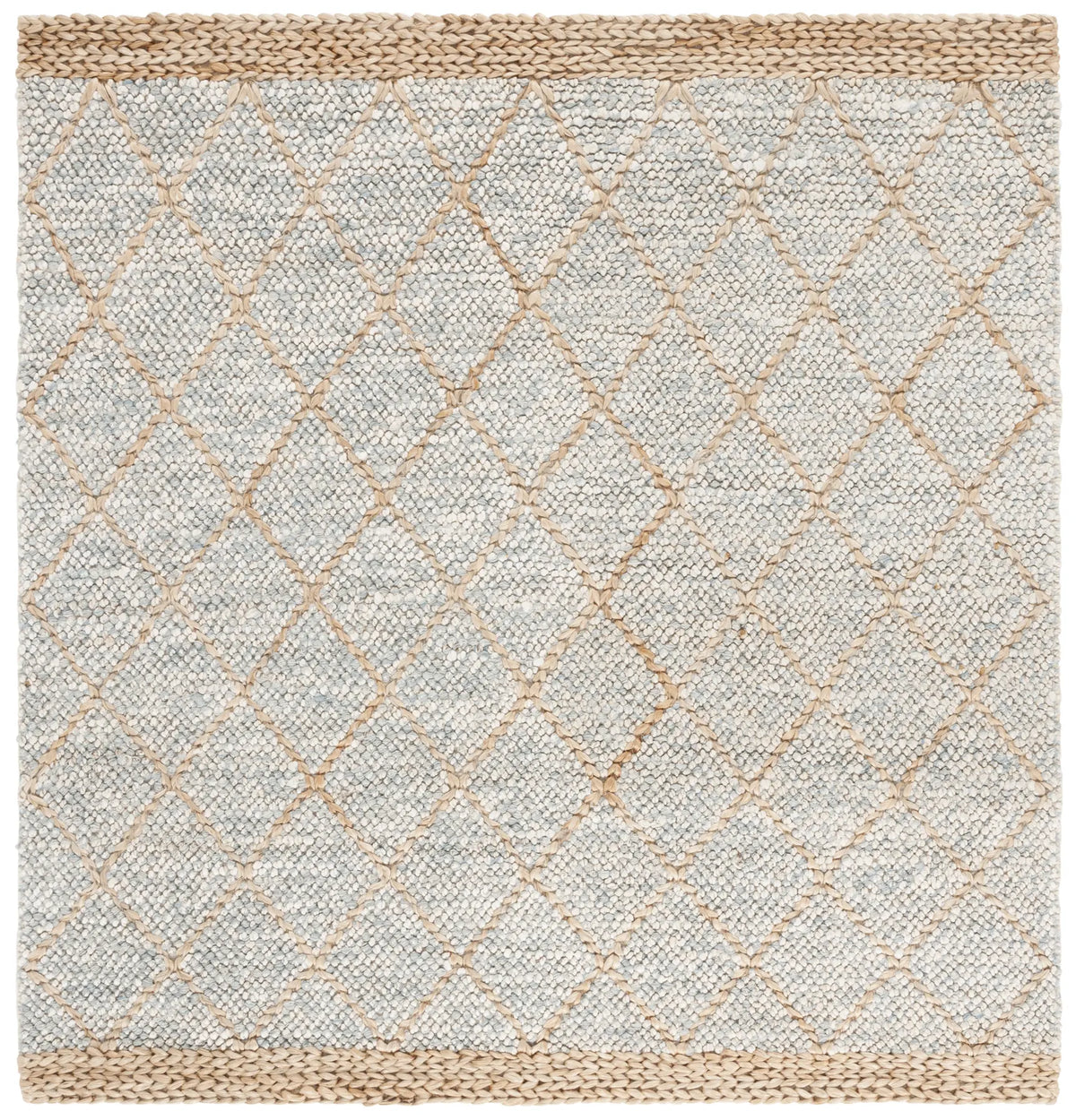Safavieh Natural Fiber 6'-0" x 6'-0" Rug in Grey / Bleach