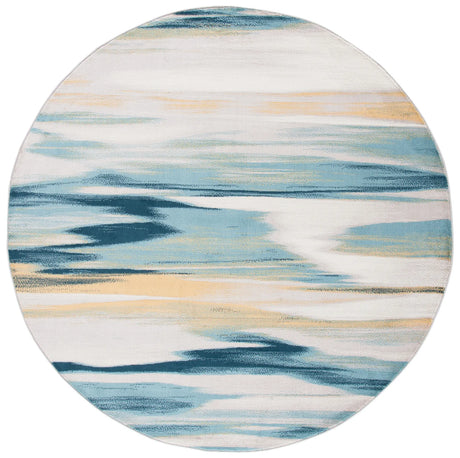 Safavieh Skyler 5'-0" x 5'-0" Rug in Beige / Navy