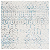 Safavieh Tulum 6'-7" x 6'-7" Rug in Ivory / Turquoise