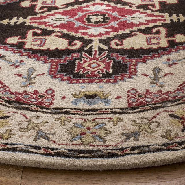 Safavieh Bellagio 5'-0" x 5'-0" Rug in Beige / Black