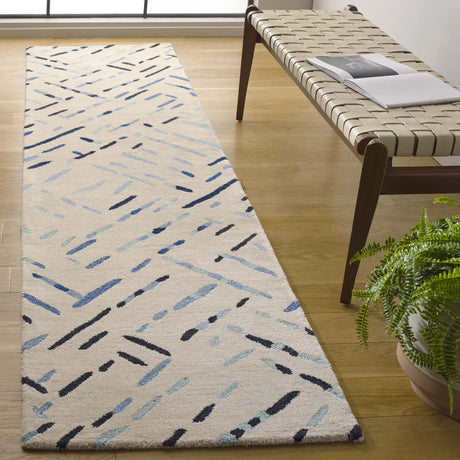 Safavieh Metro 2'-3" x 9'-0" Rug in Grey / Blue