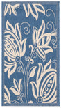 Safavieh Courtyard 2'-0" x 3'-7" Rug in Blue / Natural