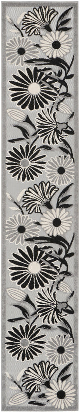 Nourison Aloha Alh33 Black White Rug