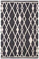 Safavieh Micro-Loop 3'-0" x 5'-0" Rug in Charcoal / Ivory