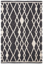 Safavieh Micro-Loop 3'-0" x 5'-0" Rug in Charcoal / Ivory