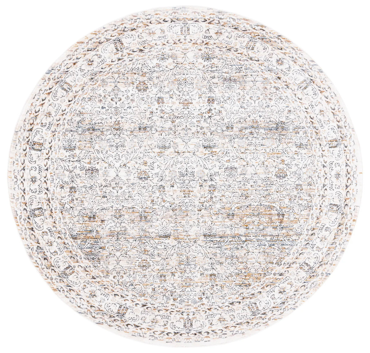 Safavieh Moondust 600 6'-0" x 6'-0" Rug in Ivory / Grey