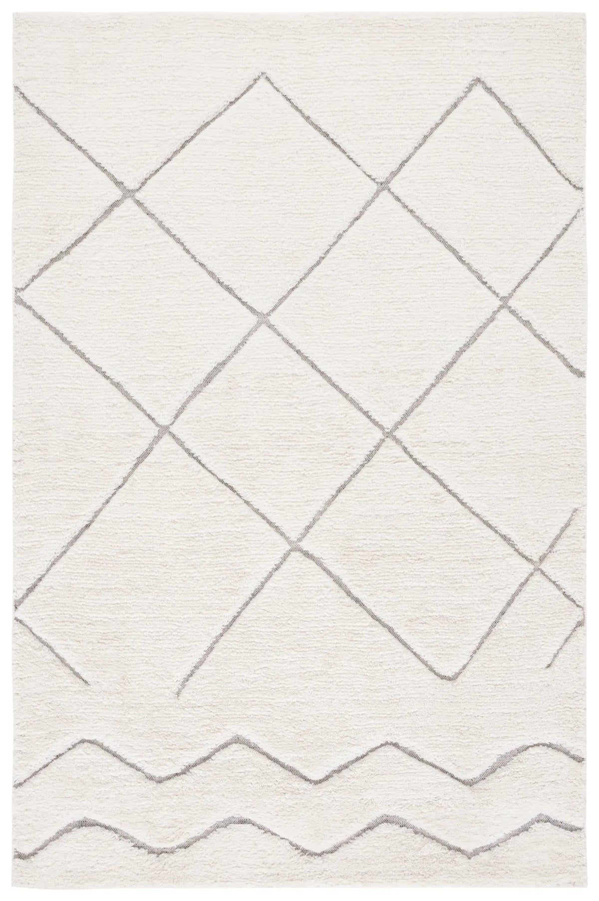 Safavieh Kenya 4'-0" x 6'-0" Rug in Ivory / Grey