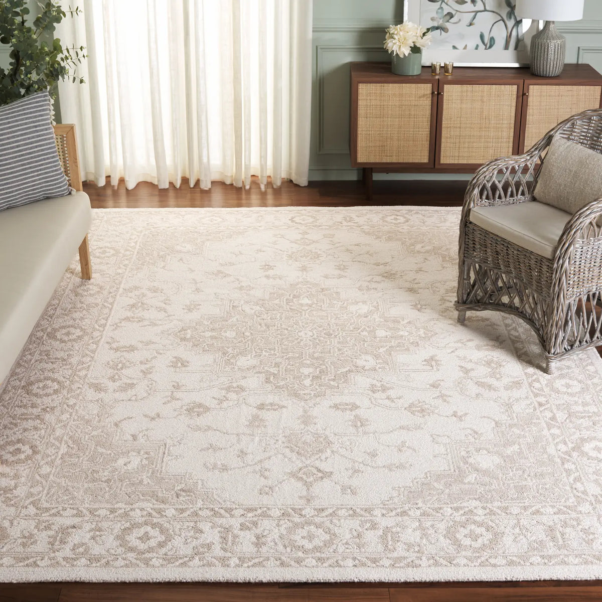 Safavieh Metro 10'-0" x 14'-0" Rug in Beige / Ivory