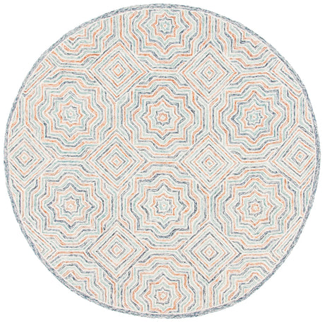 Safavieh Capri 7'-0" x 7'-0" Rug in Blue / Rust