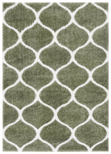 Safavieh Tahoe Shag 4'-0" x 6'-0" Rug in Sage / White