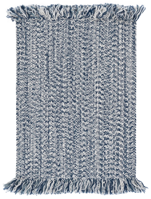 Safavieh Braided 300 2'-0" x 3'-0" Rug in Navy