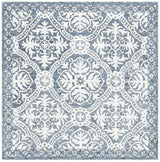 Safavieh Micro-Loop 5'-0" x 5'-0" Rug in Blue / Ivory