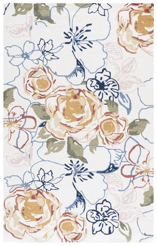 Safavieh Jardin 4'-0" x 6'-0" Rug in Ivory / Pink