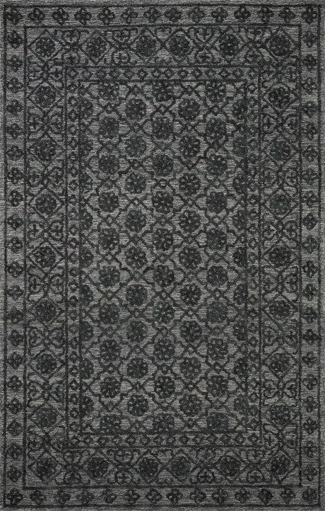 Loloi Cecelia Cec-01 Smoke/Dk. Grey Rug - main flat