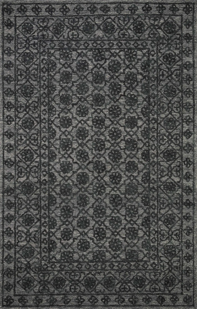 Loloi Cecelia Cec-01 Smoke/Dk. Grey Rug - main flat