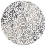 Safavieh Pyramid 6'-7" x 6'-7" Rug in Ivory Grey / Charcoal