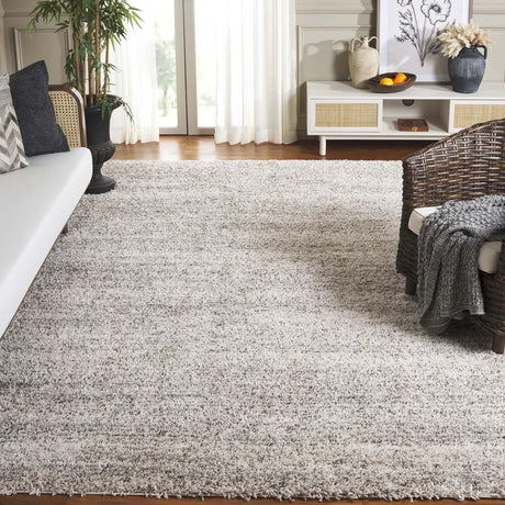 Safavieh Hudson Shag 10'-0" x 14'-0" Rug in Ivory / Grey