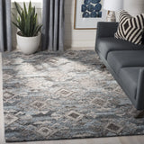 Safavieh Abstract 5'-0" x 8'-0" Rug in Grey / Black