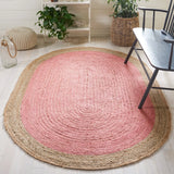 Safavieh Natural Fiber 5'-0" x 8'-0" Rug in Pink / Natural