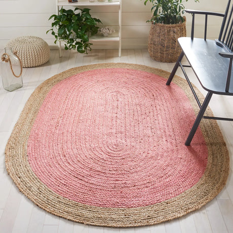 Safavieh Natural Fiber 5'-0" x 8'-0" Rug in Pink / Natural