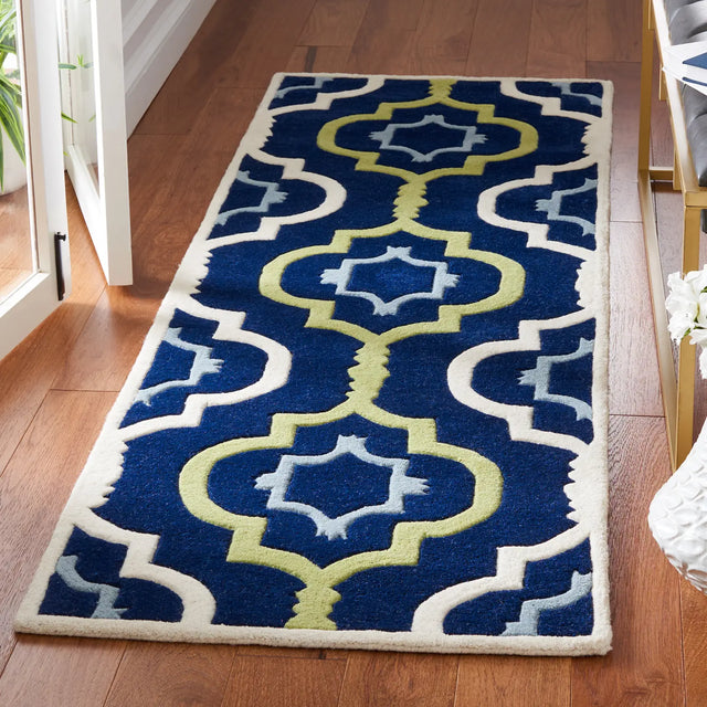 Safavieh Chatham 2'-3" x 11'-0" Rug in Dark Blue / Multi