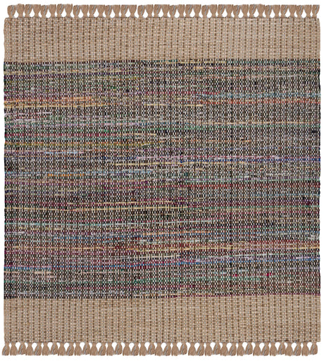 Safavieh Montauk 6'-0" x 6'-0" Rug in Beige / Multi