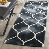 Safavieh Dip Dye 2'-3" x 8'-0" Rug in Graphite / Ivory