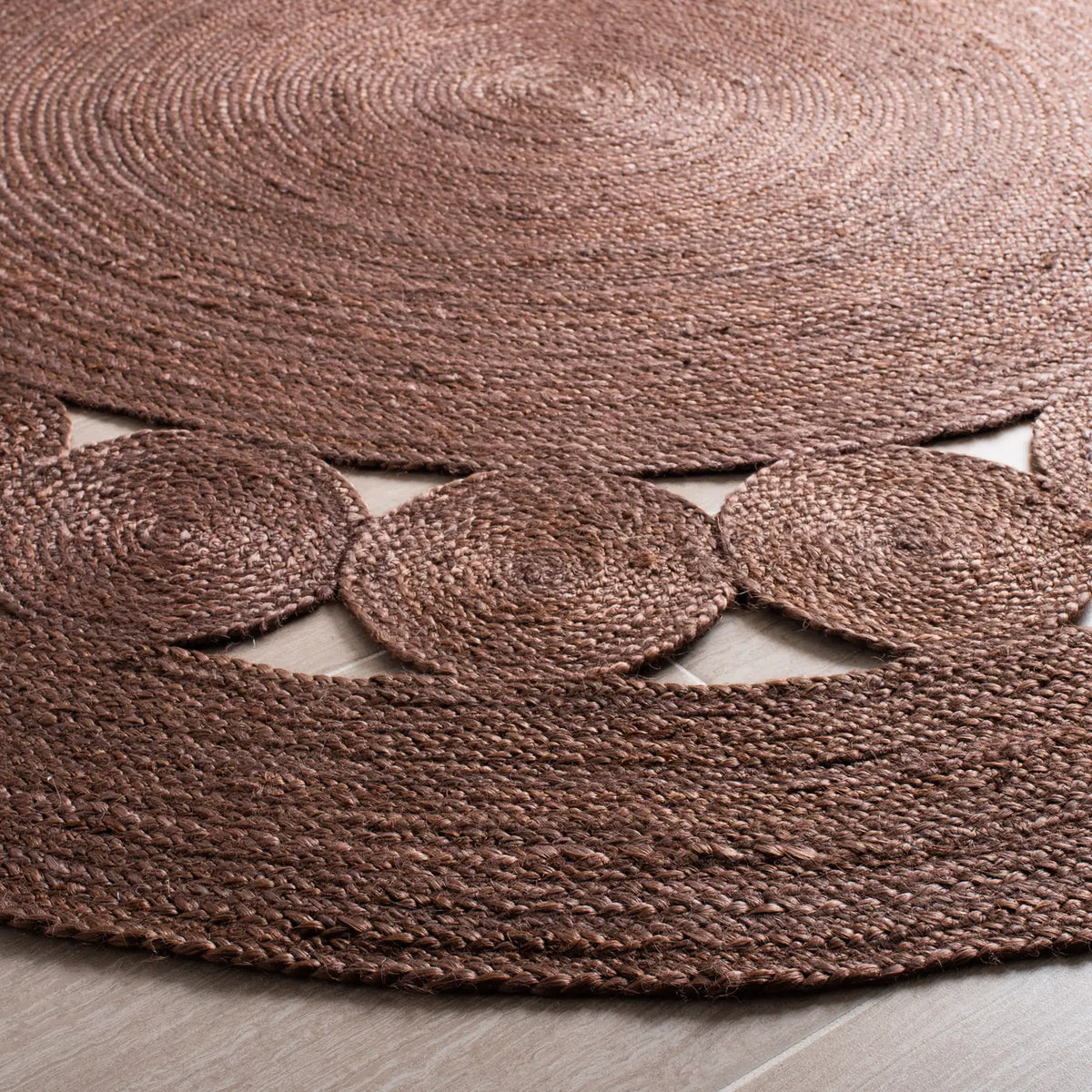 Safavieh Natural Fiber 6'-0" x 6'-0" Rug in Brown