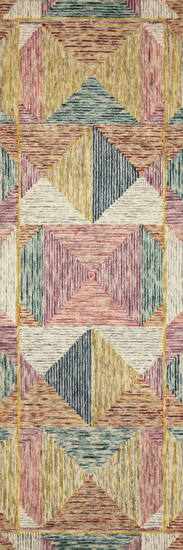 Loloi Spectrum Spe-01 Silver/Fiesta Rugs - runner flat