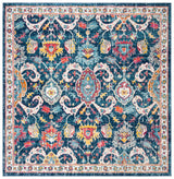 Safavieh Evoke 6'-7" x 6'-7" Rug in Navy / Fuchsia