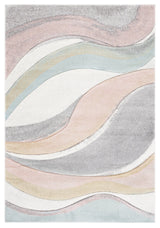 Safavieh Hollywood 4'-0" x 6'-0" Rug in Grey / Pink