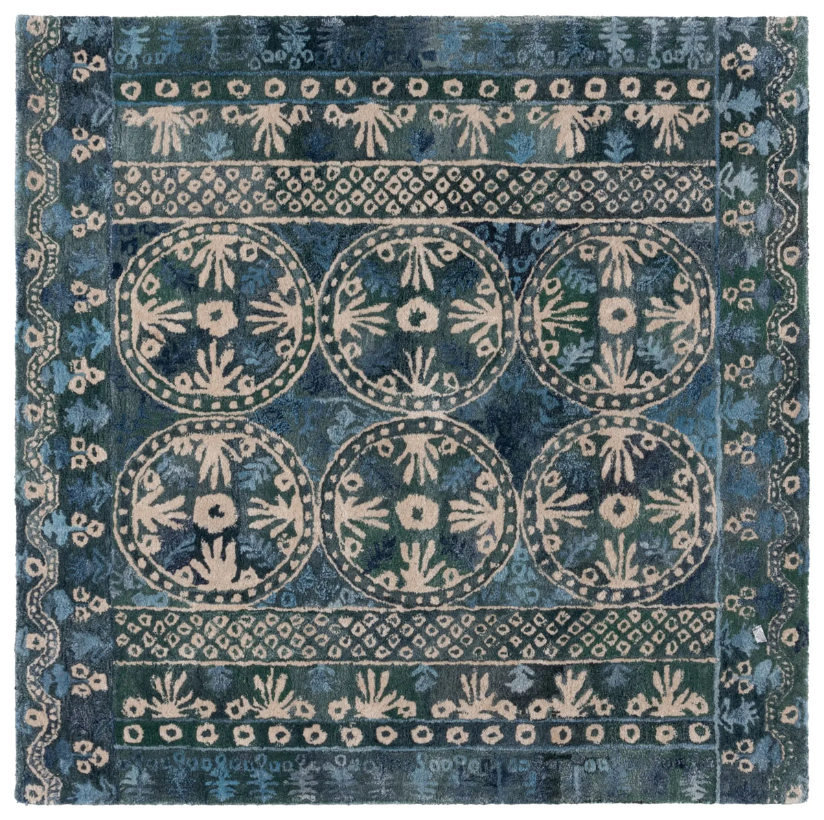 Safavieh Anatolia 6'-0" x 6'-0" Rug in Navy / Beige