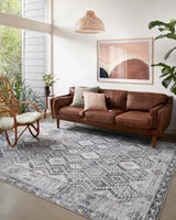 Loloi Zion Zio-03 Charcoal/Slate Rugs - room scene 1