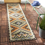 Safavieh Veranda 2'-3" x 10'-0" Rug in Green / Terracotta