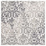 Safavieh Pyramid 6'-7" x 6'-7" Rug in Ivory Grey / Charcoal