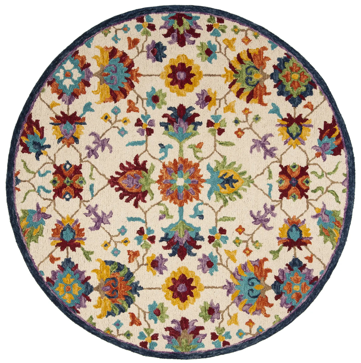Safavieh Aspen 5'-0" x 5'-0" Rug in Ivory / Blue