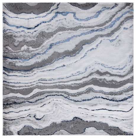 Safavieh Craft 6'-7" x 6'-7" Rug in Grey / Blue