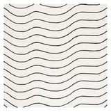 Safavieh Fifth Avenue 7'-0" x 7'-0" Rug in Ivory / Black