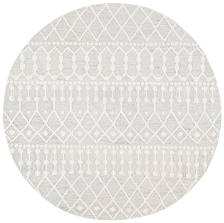 Safavieh Blossom 6'-0" x 6'-0" Rug in Silver / Ivory