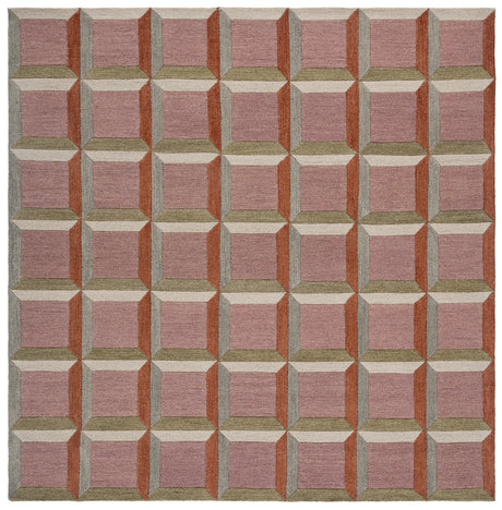 Safavieh Genre 7'-0" x 7'-0" Rug in Pink / Beige