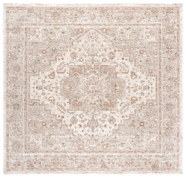 Safavieh Kendal 6'-7" x 6'-7" Rug in Ivory / Beige Grey