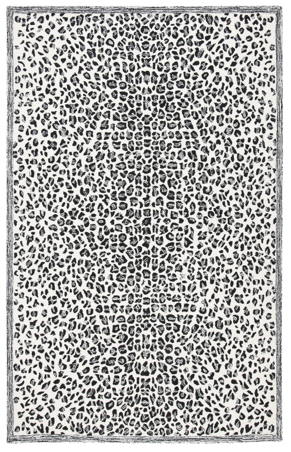 Safavieh Metro 4'-0" x 6'-0" Rug in Black / Ivory