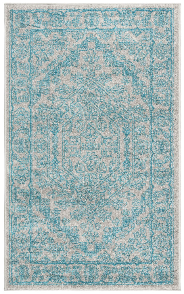Safavieh Adirondack 3'-0" x 5'-0" Rug in Light Grey / Teal