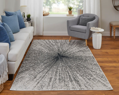 Feizy Micah 69439Ltf Ivory/Gray/Blue Area Rug