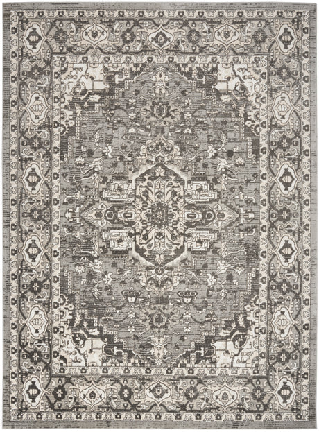 Nourison Quarry Qua05 Grey Area Rug