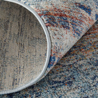 Feizy Edgemont Edg39Iuf Blue/Ivory/Orange Area Rug