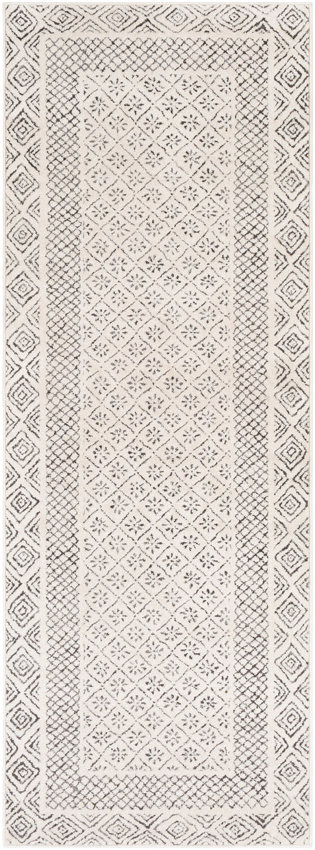 Surya Bahar Bhr-2321 Light Beige, Charcoal Rug.