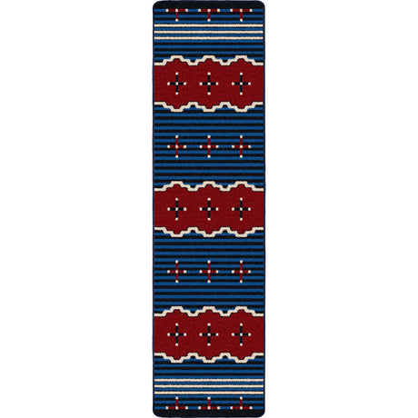 American Dakota Big Chief 2 Blue Rug
