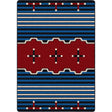 American Dakota Big Chief 2 Blue Rug